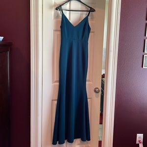 Beautiful dark teal/green formal gown